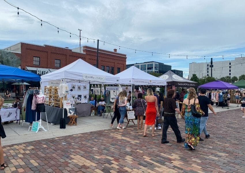 Attend the Heights Night Market - date night tampa heights