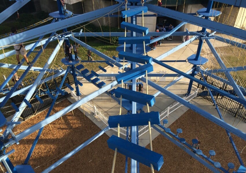 Zip lining near tampa bay