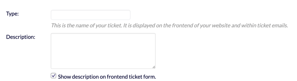 How to create an event -- ticket details