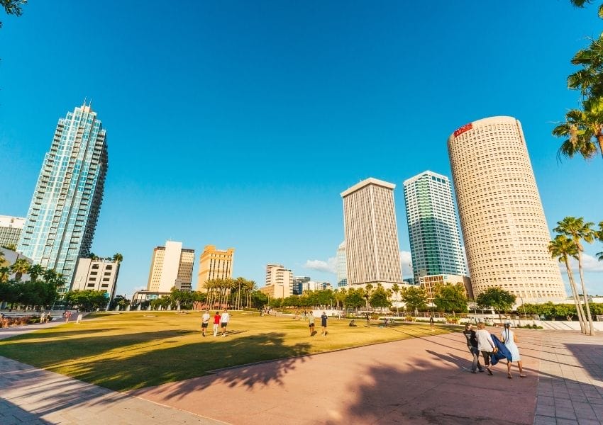 Pet-friendly spots in Downtown Tampa: Curtis Hixon Waterfront Park and Dog Park