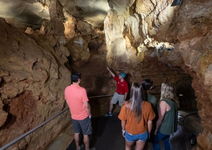 Inside cavern