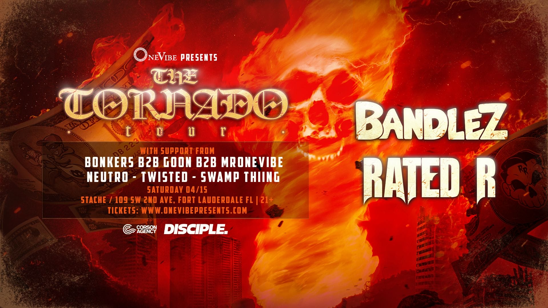 OneVibe Presents Bandlez & Rated R Tornado Tour