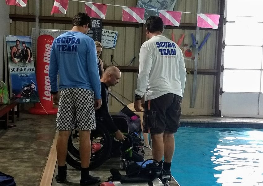 Adaptive Scuba, accessible attractions in houston