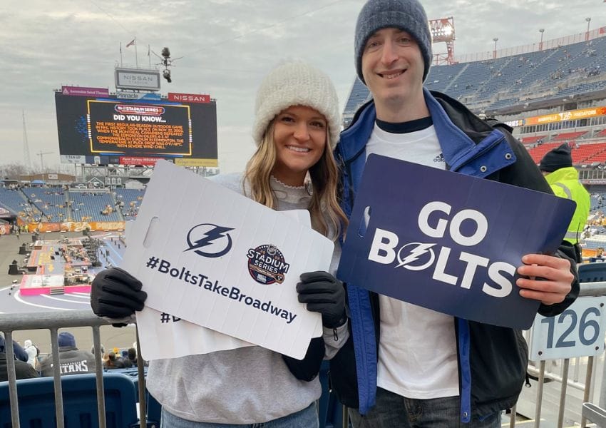 Tampa Bay Lightning on X: We're ready to Bring The Thunder! Nominate  someone who's never been to a Bolts game for a chance to win two tickets  and a unique experience for