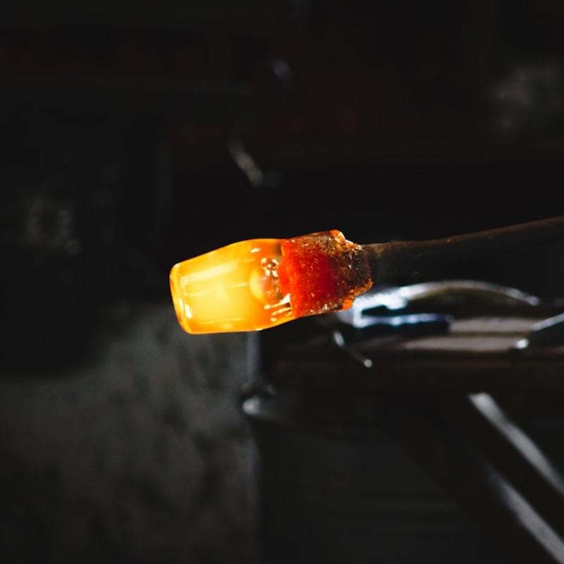 Glass blowing at Morean Glass Studio