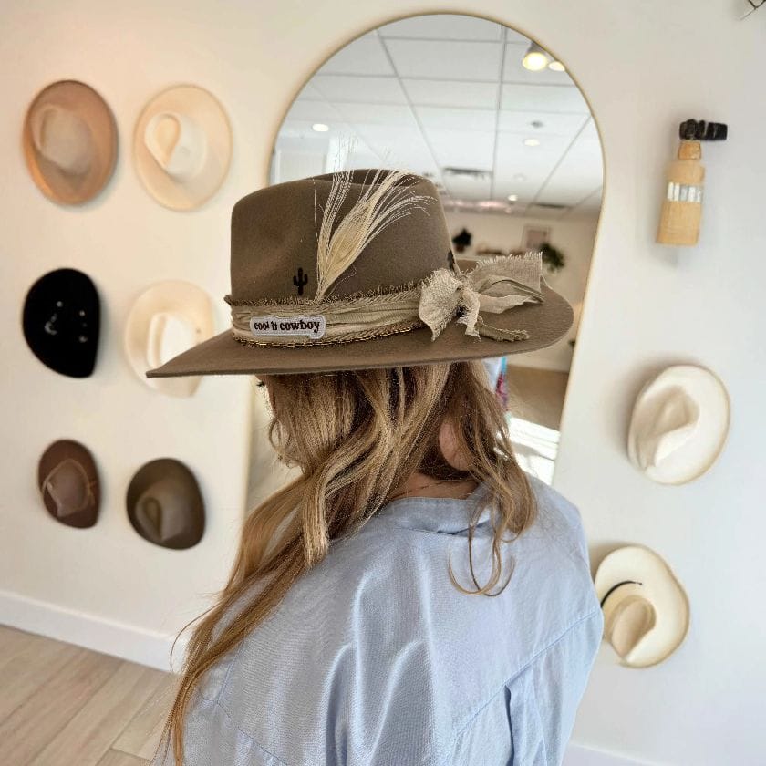 A custom-crafted hat